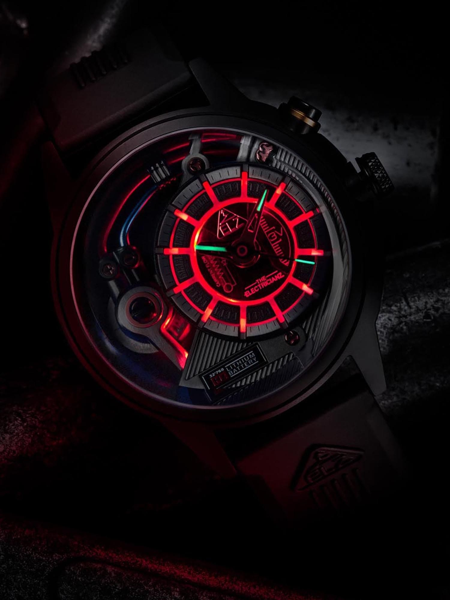The Electricianz Dark Z Night Light Quartz Men's Watch - ZZ-A3C/05