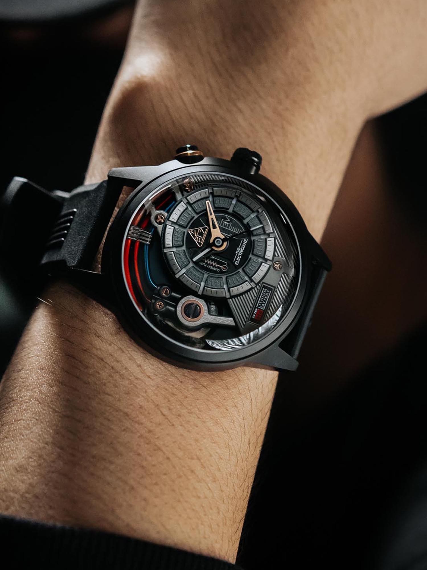 The Electricianz Dark Z Night Light Quartz Men's Watch - ZZ-A3C/05