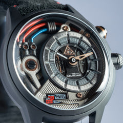 The Electricianz Dark Z Night Light Quartz Men's Watch - ZZ-A3C/05-CLD