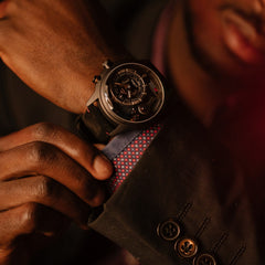 The Electricianz Dark Z Night Light Quartz Men's Watch - ZZ-A3C/05-CLD