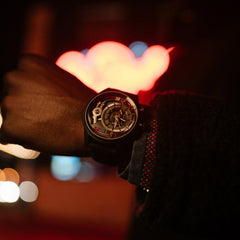 The Electricianz Dark Z Night Light Quartz Men's Watch - ZZ-A3C/05-CLD