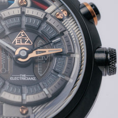 The Electricianz Dark Z Night Light Quartz Men's Watch - ZZ-A3C/05-MSD