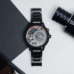 The Electricianz Dark Z Night Light Quartz Men's Watch - ZZ-A3C/05-MSD