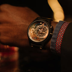 The Electricianz Dark Z Night Light Quartz Men's Watch - ZZ-A3C/05-MSD