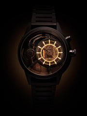 The Electricianz The Brown Z Night Light Quartz Men's Watch - ZZ-A4C/01