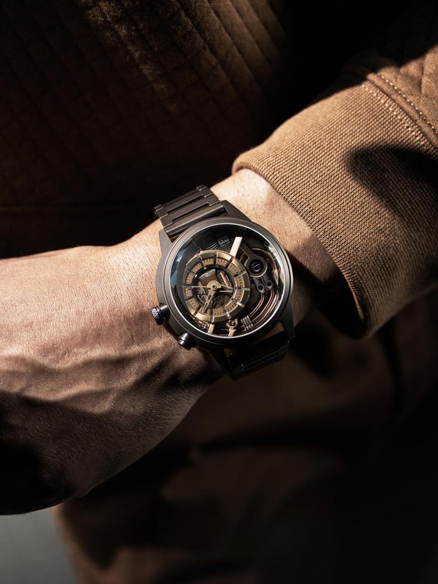 The Electricianz The Brown Z Night Light Quartz Men's Watch - ZZ-A4C/01