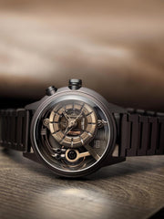 The Electricianz The Brown Z Night Light Quartz Men's Watch - ZZ-A4C/01