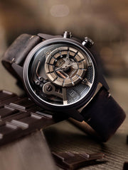 The Electricianz The Brown Z Night Light Quartz Men's Watch - ZZ-A4C/02
