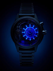 The Electricianz The Blue Z Night Light Quartz Men's Watch - ZZ-A4C/03