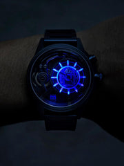 The Electricianz The Blue Z Night Light Quartz Men's Watch - ZZ-A4C/03