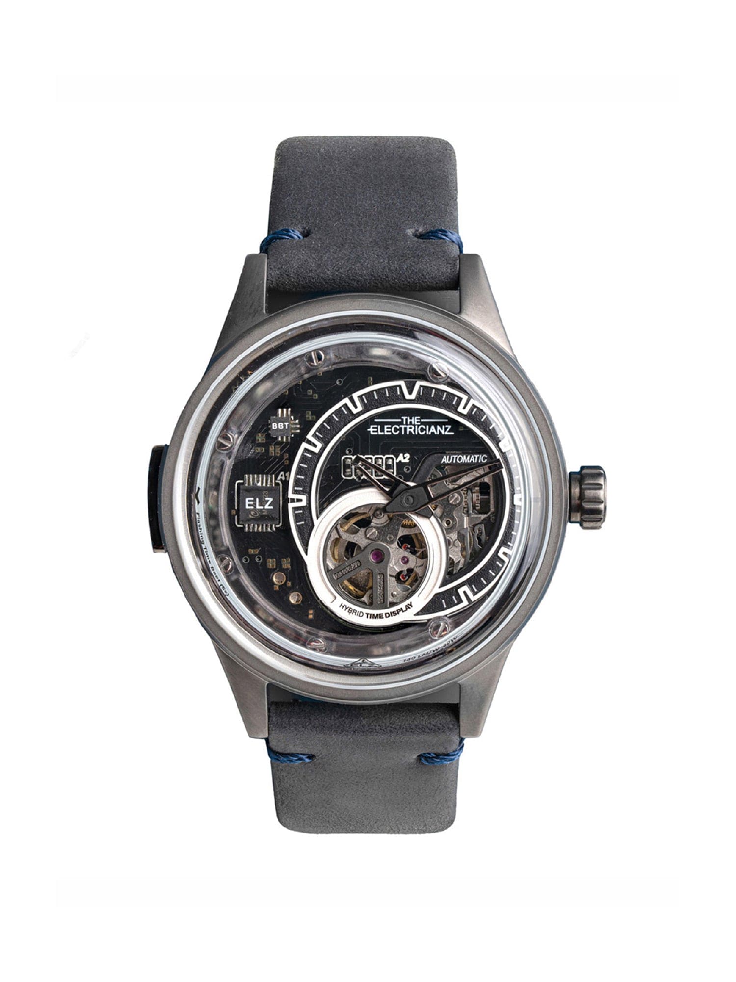 The Electricianz The Hybrid E-Gun Night Light Automatic Men's Watch - ZZ-B1C/07-CLB
