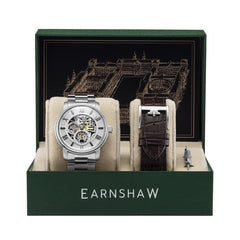 EARNSHAW WHITEHALL LIMITED EDITION Automatic Skeleton Men's Watch with Additional Strap - ES-8120-33