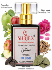 Shriex Blush Unisex Luxury Long-Lasting Perfume Inspired By PǞĆǑ ŘǞBǞŃŃE 1 MĬĹĹIǑŃ