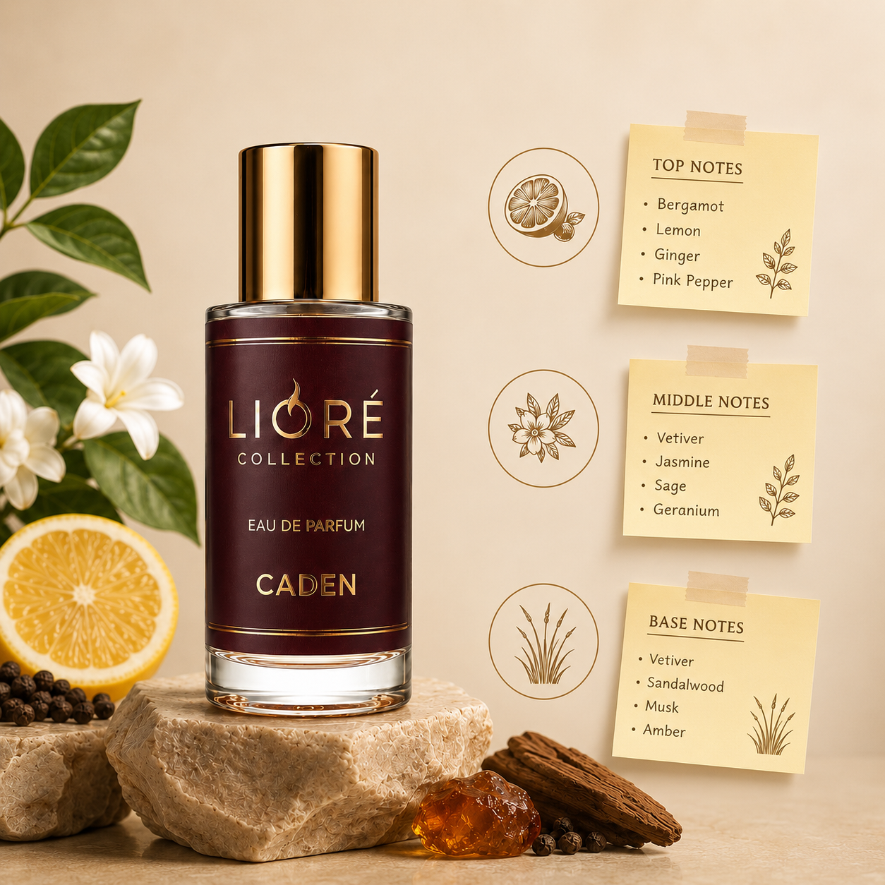 LIORE PARFUM CADEN Long Lasting Eau De Parfum|60 ml