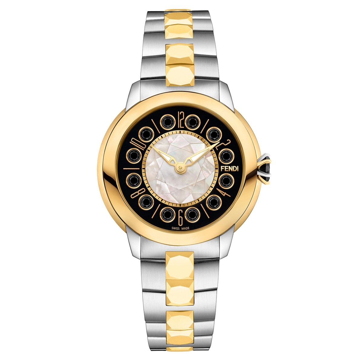 FENDI TIMEPIECES Ishine Analog MOP Round Dial Women's Watch- F121131500T01