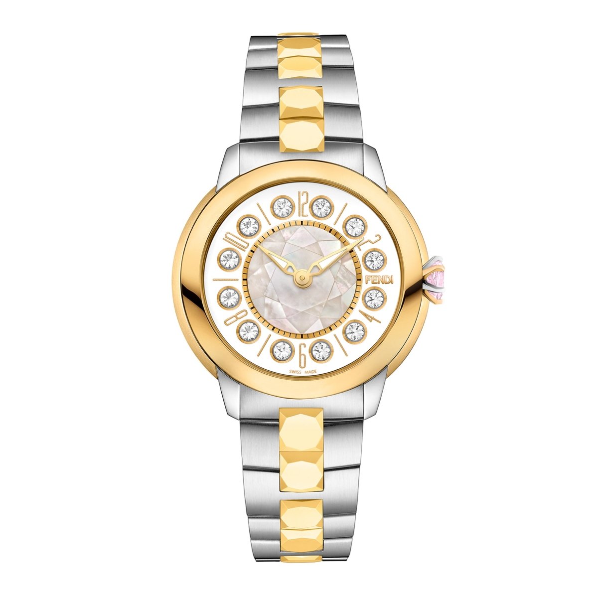 FENDI TIMEPIECES Ishine Analog MOP Round Dial Women's Watch- F121134500T01