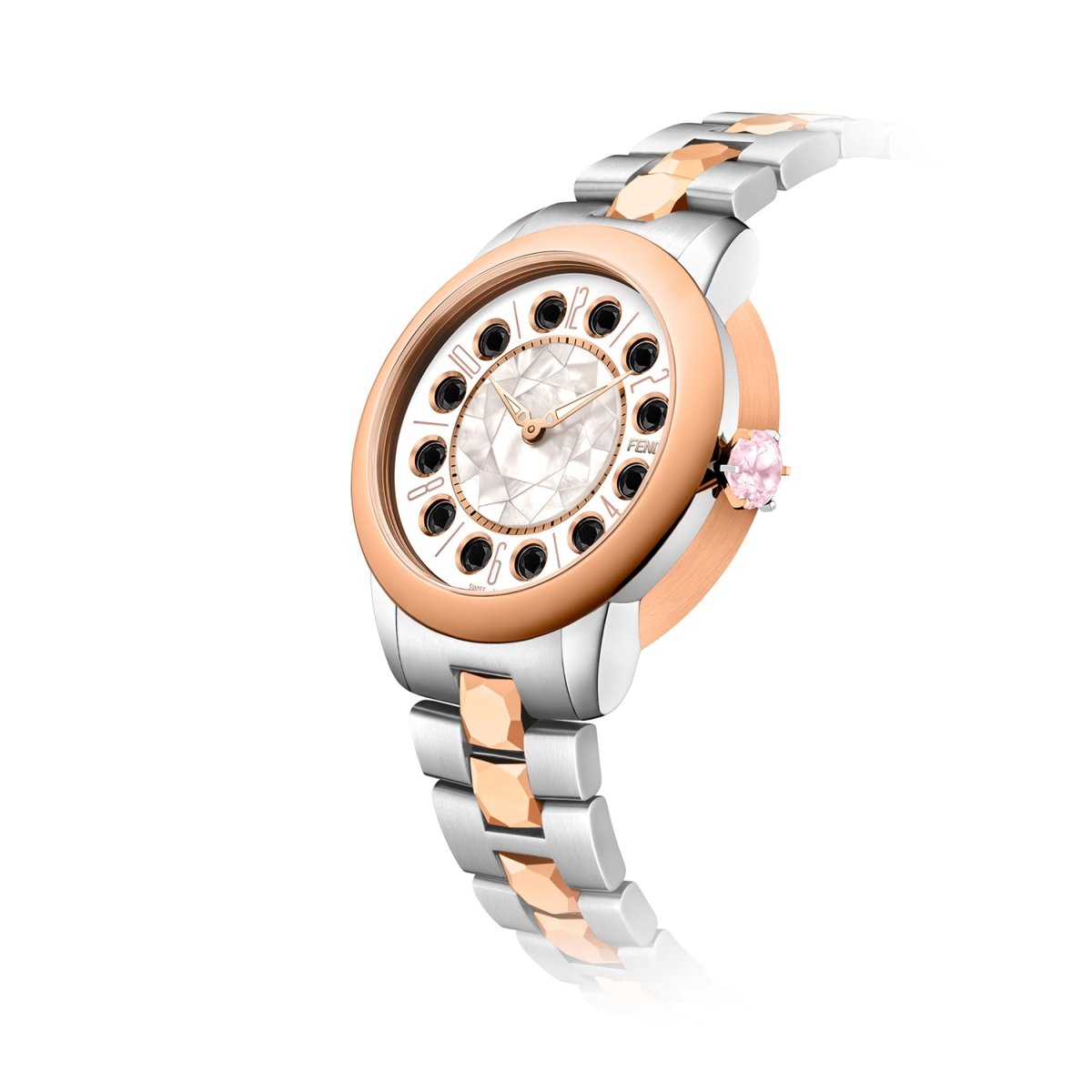 FENDI TIMEPIECES Ishine Analog MOP Round Dial Women's Watch- F121224500T01