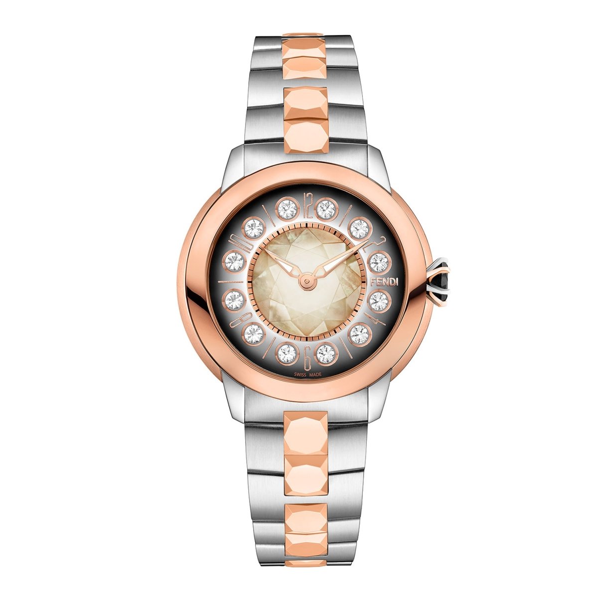 FENDI TIMEPIECES Ishine Analog MOP Round Dial Women's Watch- F124231500T01