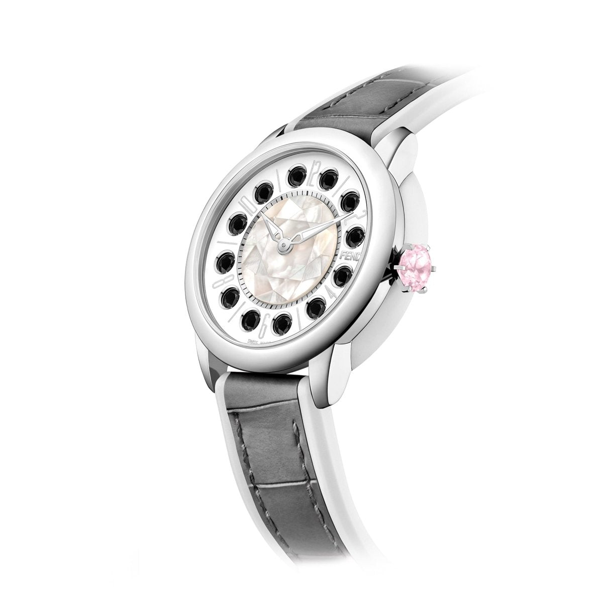 FENDI TIMEPIECES Ishine Analog MOP Round Dial Women's Watch- F134024514T01