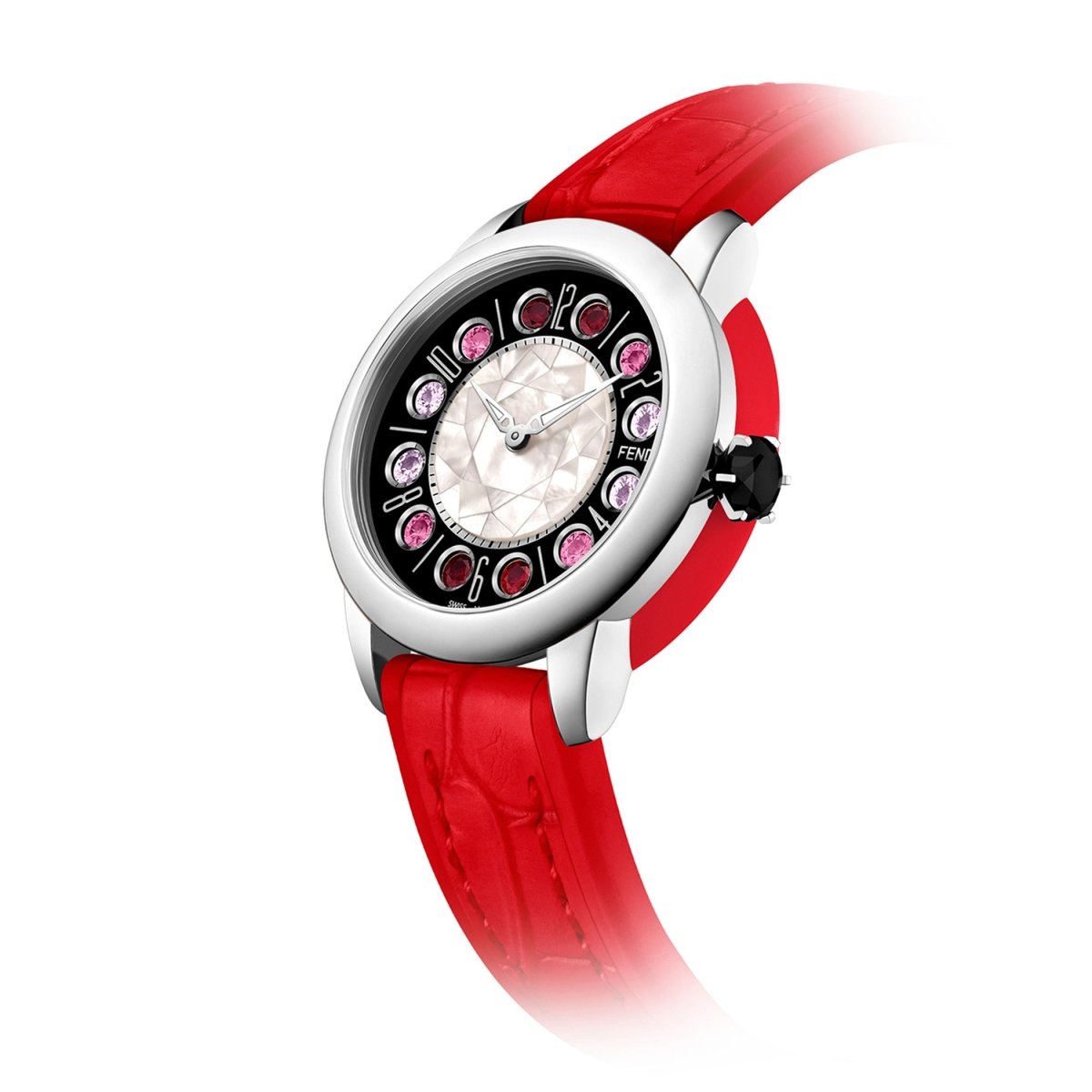 FENDI TIMEPIECES Ishine Analog MOP Round Dial Women's Watch- F136021573T01