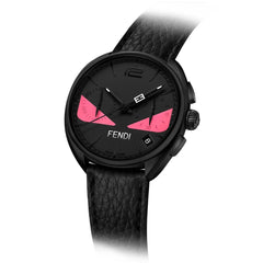 FENDI TIMEPIECES Momento Chronograph Black Round Dial Women's Watch- F214611711