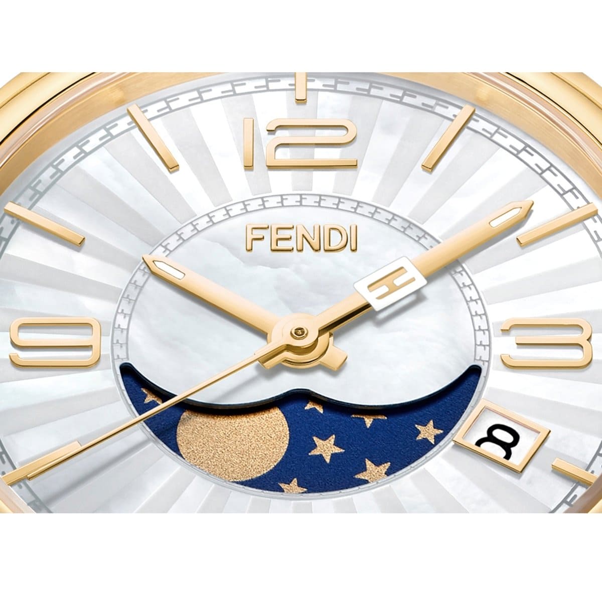 FENDI TIMEPIECES Momento Analog MOP Round Dial Women's Watch- F232434500