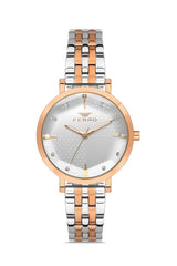 Ferro Verdicchio Analog Silver Round Dial Women's Watch - FL21252A-E