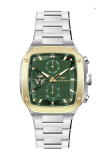 Ferro Eterna Analog Green Rectangular Dial Men's Watch - FM11485A-D6