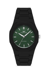 Ferro Polycarbon Analog Green Round Dial Men's Watch - F11400D-G10