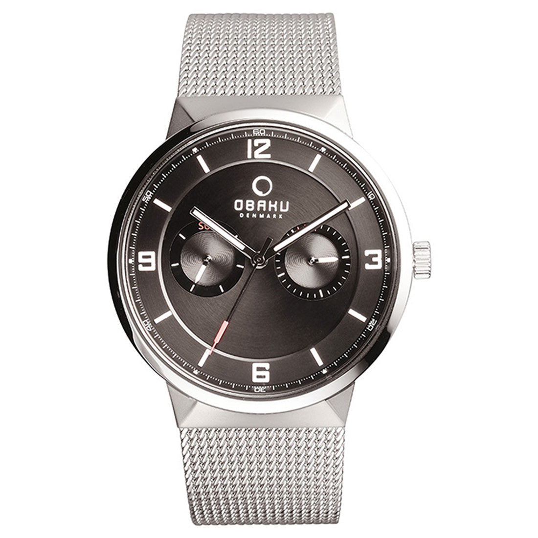 Obaku Na Analog Black Round Dial Men's Watch - V170GMCBMC