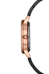 Ferro Analog Black Round Dial Women's Watch - F21124A-R