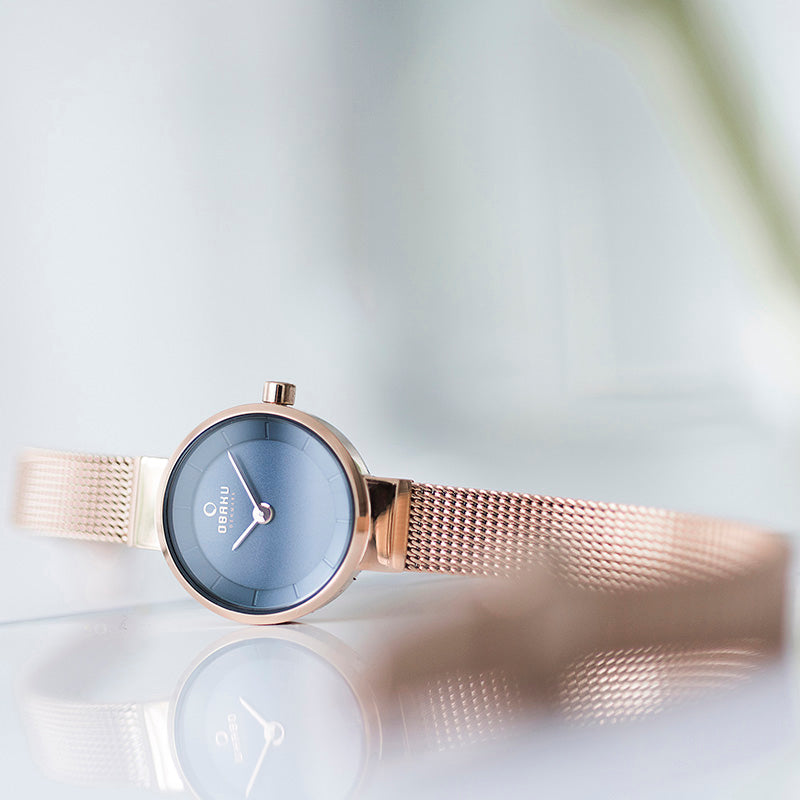 Obaku Spire Azure Analog Blue Round Dial Women's Watch - V199LXVLMV