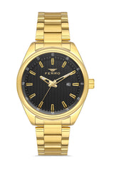 Ferro Trebbiano Analog Black Round Dial Men's Watch - F11240A-B2