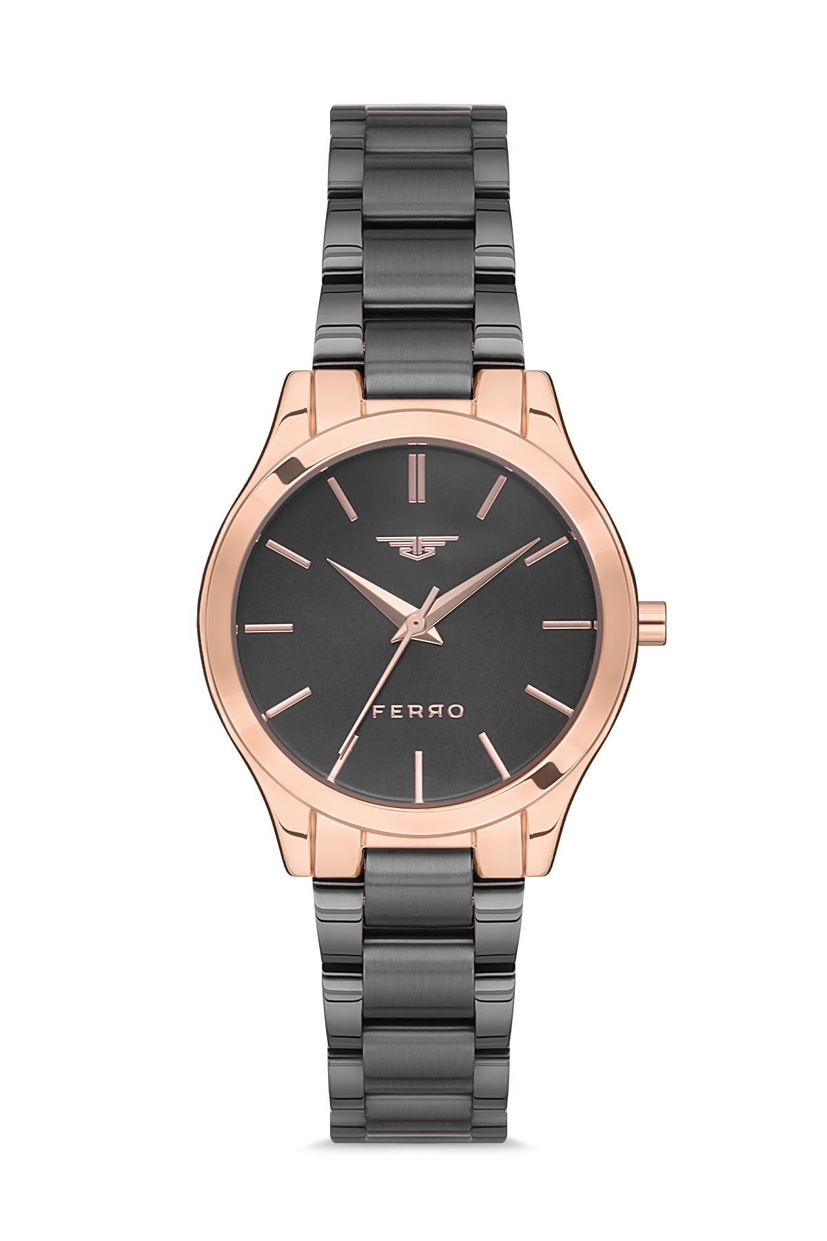 Ferro Analog Gun Round Dial Women's Watch - F21121A-1153-Q