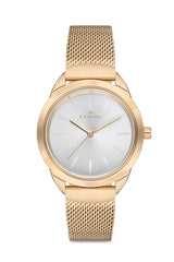 Ferro Analog Silver Round Dial Women's Watch - F21073C-B