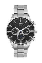Ferro Multifunction Black Round Dial Men's Watch - FM11180A-A2