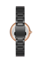 Ferro Analog Black Round Dial Women's Watch - F21129A-Q