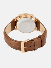 Obaku Gran Mahogany Analog White Round Dial Men's Watch - V196GUVWRN