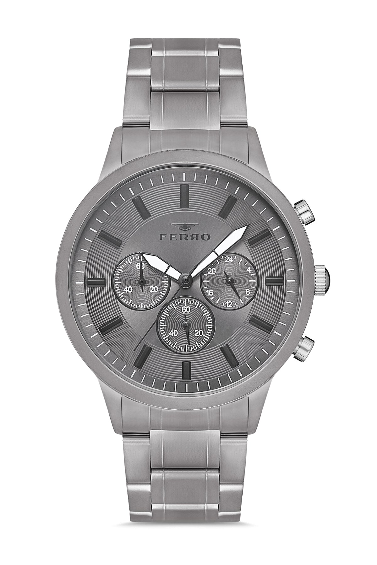 Ferro Chronograph Gun Round Dial Men's Watch - FM11145A-U