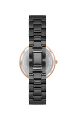 Ferro Analog Black Round Dial Women's Watch - F21155C-R