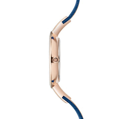 Obaku Sol Navy Analog Blue Round Dial Women's Watch - V149LXVLRA