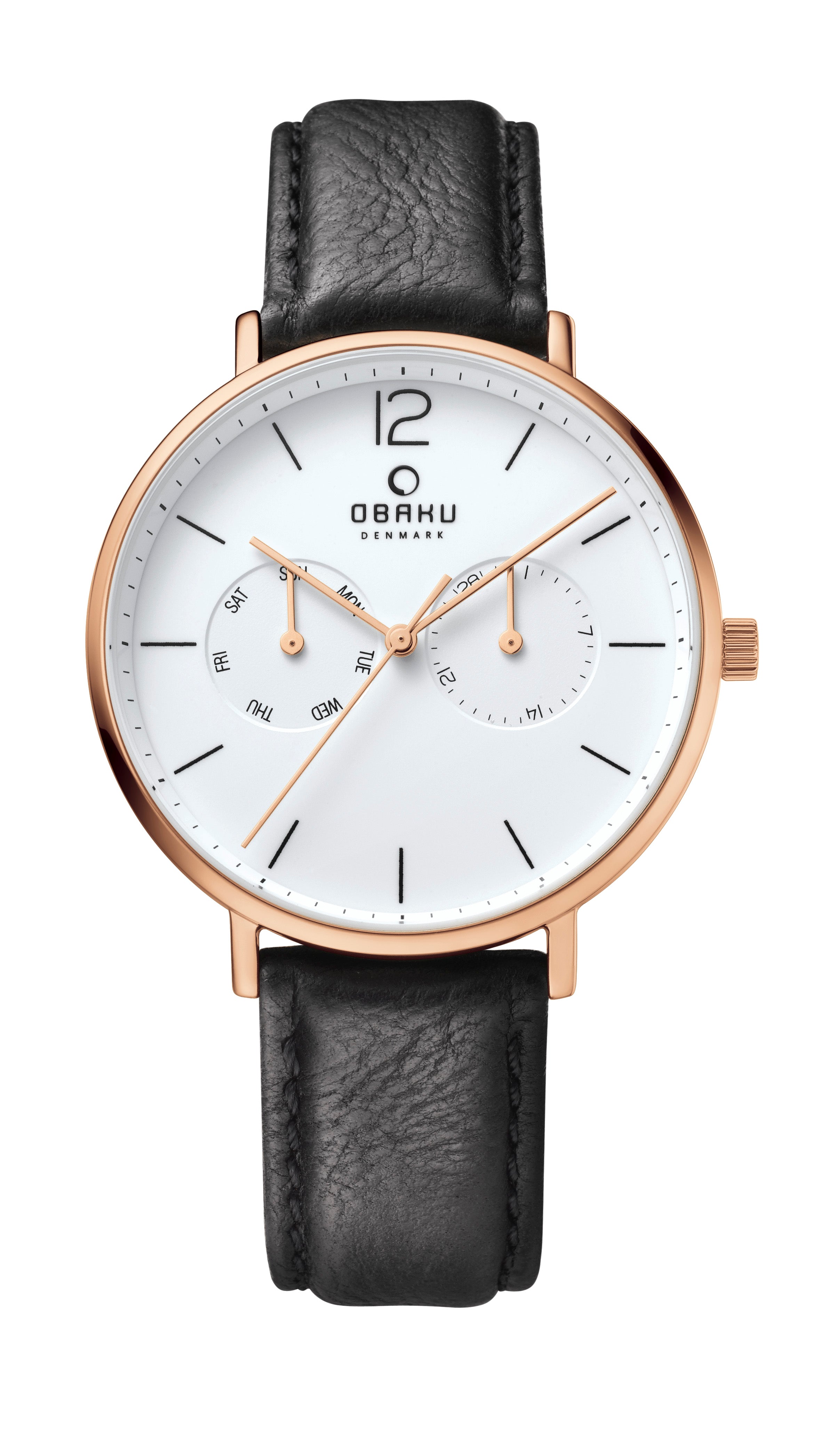 Obaku Flod Analog White Round Dial Men's Watch - V182GMVWRB
