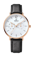 Obaku Flod Analog White Round Dial Men's Watch - V182GMVWRB