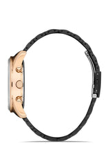 Ferro Multifunction Black Round Dial Men's Watch - FM11920A-R