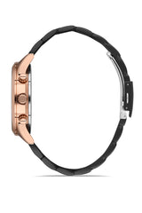 Ferro Tirreno Chronograph Black Round Dial Men's Watch - FM11215A-R