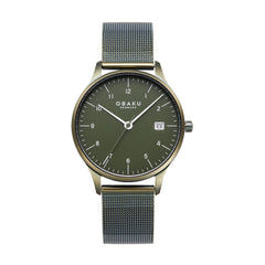 Obaku CHIA LILLE LEAF Analog Green Round Dial Women's Watch - V298LDEEME