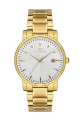 Ferro Siena Classica Analog Silver Round Dial Men's Watch - F11154A-B