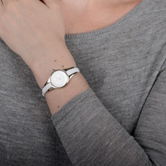 Obaku Morgen Snow Analog Silver Round Dial Women's Watch - V110LXCIRW