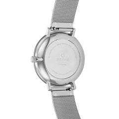 Obaku Flod Analog White Round Dial Men's Watch - V182GMCWMC
