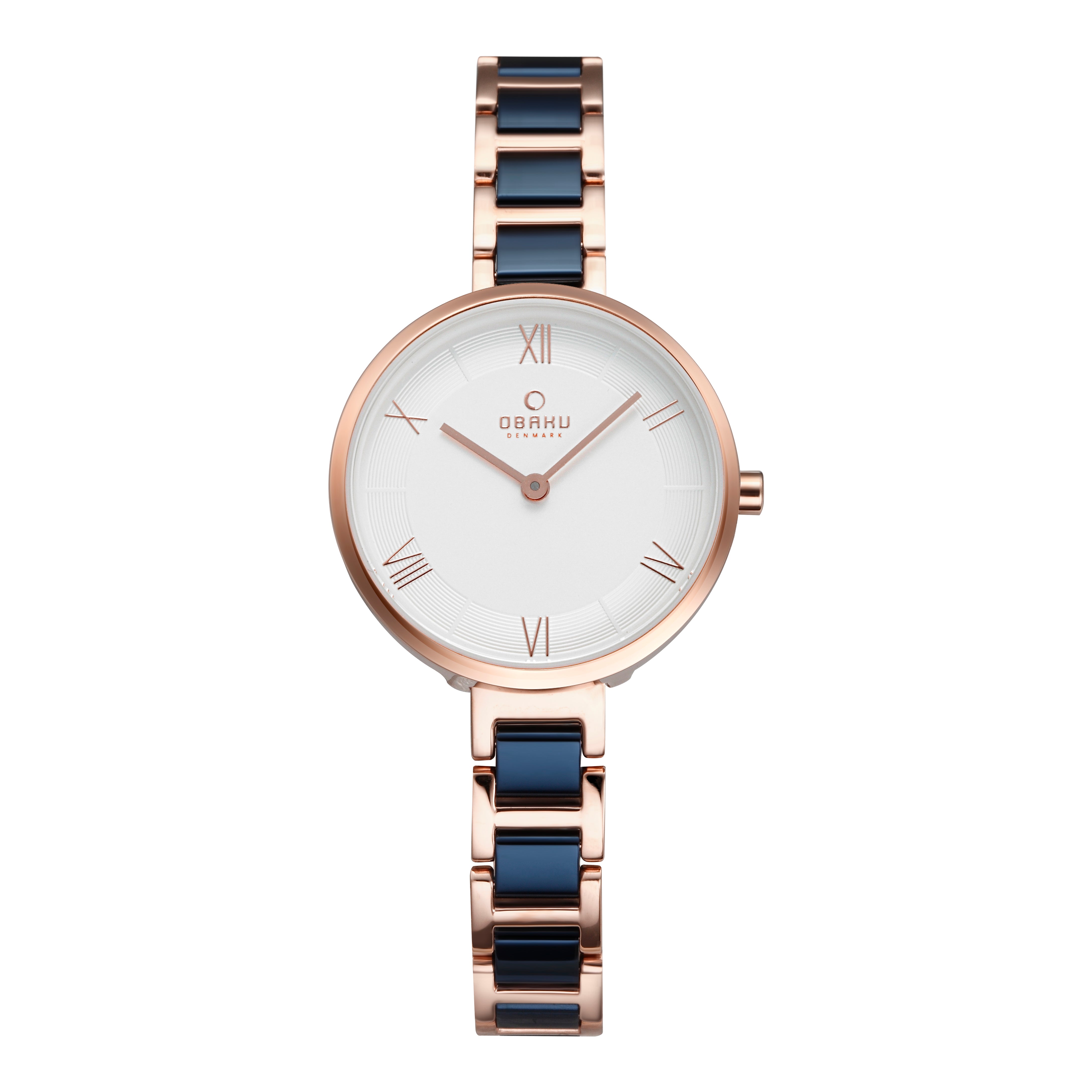 Obaku Vand Cobalt Analog Silver Round Dial Women's Watch - V195LXVISL